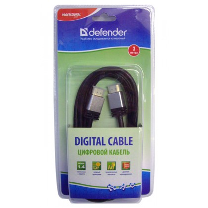 Defender Кабель HDMI-10PRO (ver.1.4) HDMI (M) - HDMI (M) 3 метра