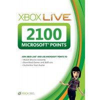 Карта оплаты Xbox Live на 2100 очков Microsoft Points