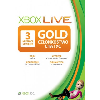 Карта подписки Xbox Live Gold на 3 месяца