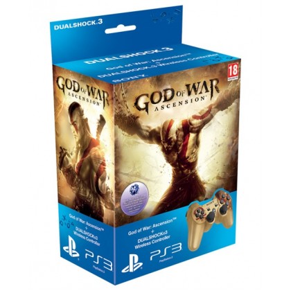 Комплект игра God of War Восхождение (PS3) + геймпад Dualshock GOW