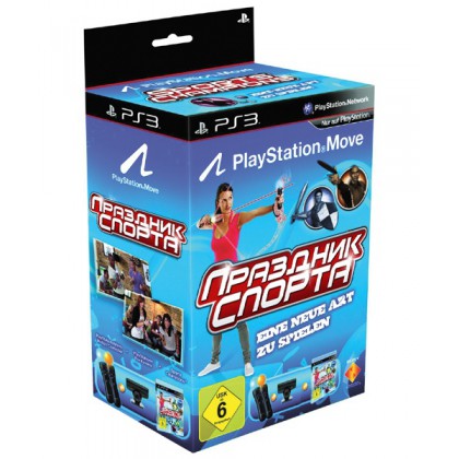 PS Move 2x Starter Pack + игра Праздник Спорта (PS3) и два контроллера Move