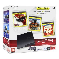 Игровая приставка Sony PS3 Slim (160 Gb) + Killzone 3 + God of ...