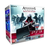 Игровая приставка Sony PS3 Slim (320 Gb) + Assassins Creed