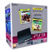 Игровая приставка Sony PS3 Slim (320 Gb) + MotorStorm + Ratchet