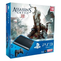 Игровая приставка Sony PS3 Super Slim (500 Gb) + Assassin..