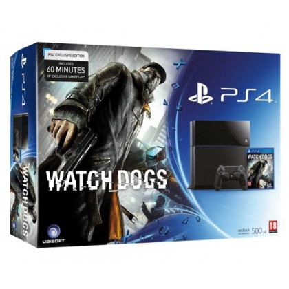 Игровая приставка Sony PS4 (500 Gb) + Watch Dogs