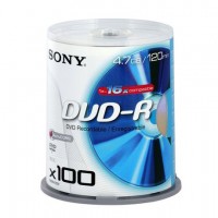 Диск SONY DVD-R 4.7GB 16x CakeBox 100шт