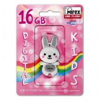 16GB USB флэш-диск MIREX Rabbit Grey в виде игрушки