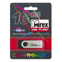 16GB USB флеш-диск MIREX Swivel Rubber Black