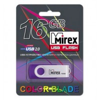 16GB USB флеш-диск MIREX Swivel Rubber Violet