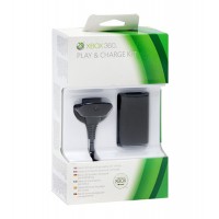 Комплект зарядный  Black Charge Kit для геймпада (Xbox 360)