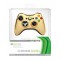 Геймпад беспроводной (Xbox 360) Wireless Controller Chrome Gold