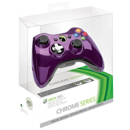 Геймпад беспроводной (Xbox 360) Wireless Controller Chrome Purple