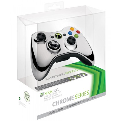 Геймпад беспроводной (Xbox 360) Wireless Controller Chrome Silver