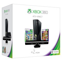 Игровая приставка Xbox 360 4GB + Kinect + Kinect Sports 2